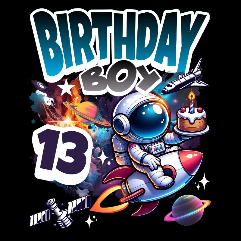 Astronaut 13th Birthday Space