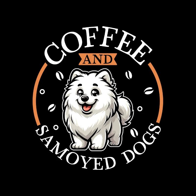 Coffee and Samoyed