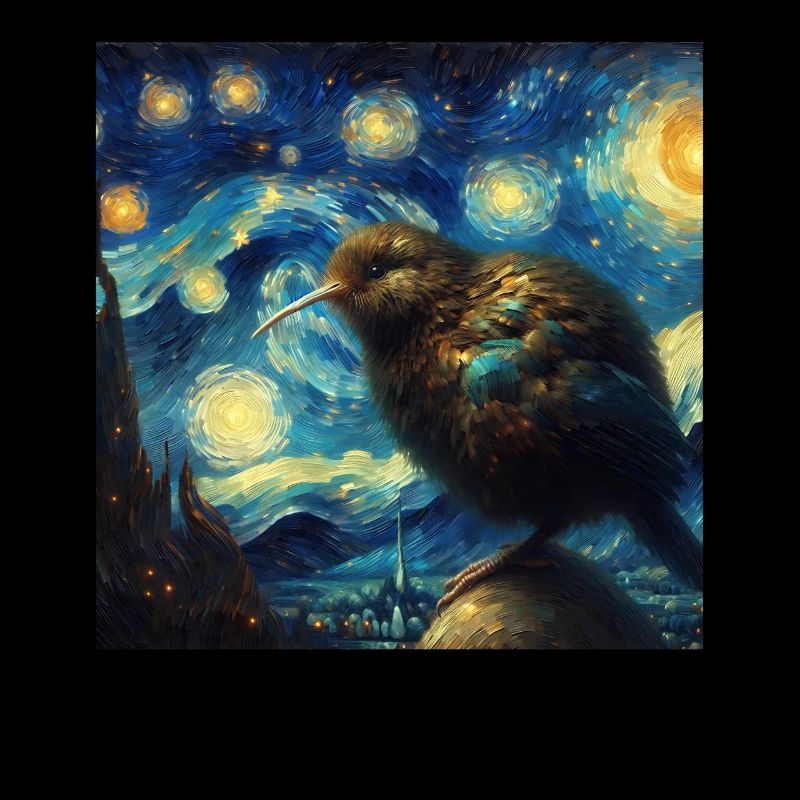 Kiwi oiseau nuit étoilée