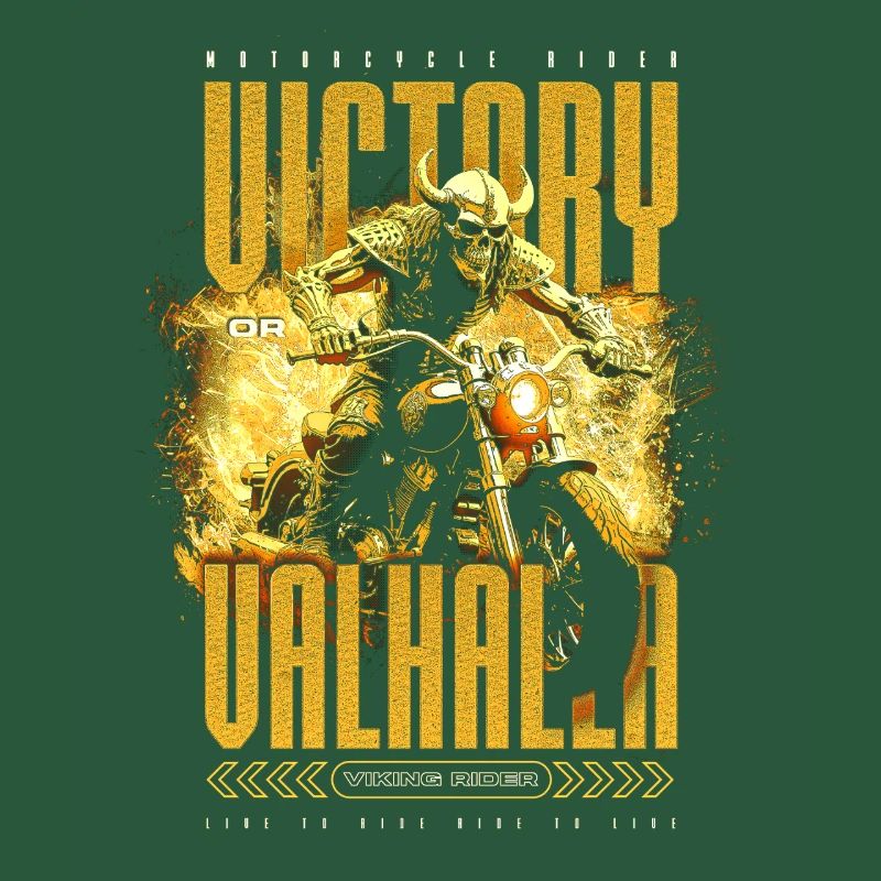 Motorrad Nordische Wikinger Sieg Oder Walhalla