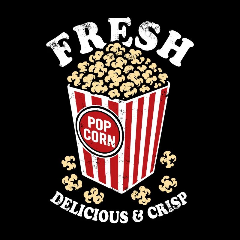 Frisches Popcorn - knusprig, lecker - Geschenk