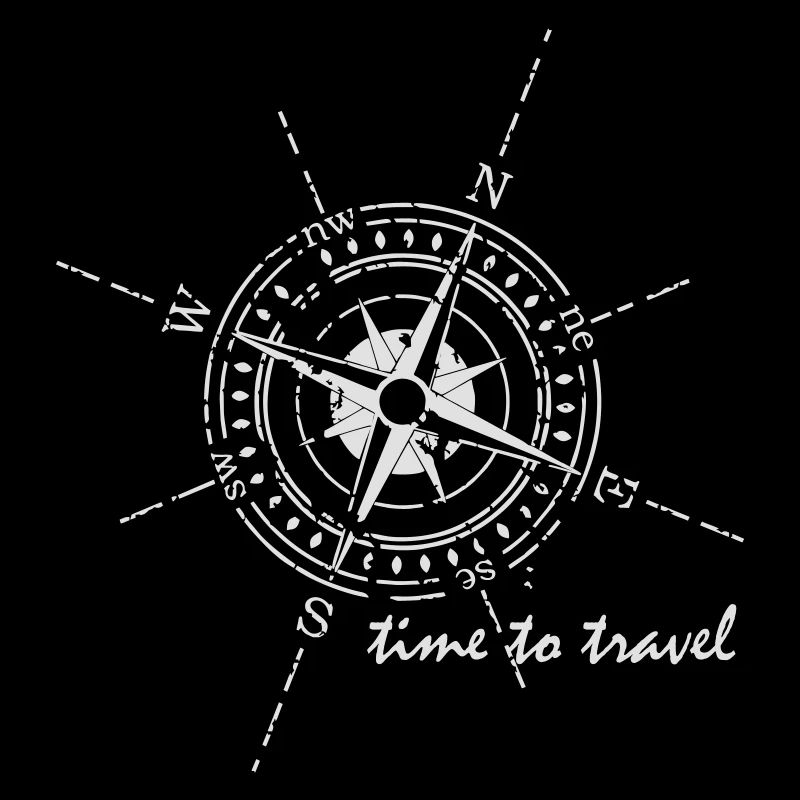 Compas time to travel blanc