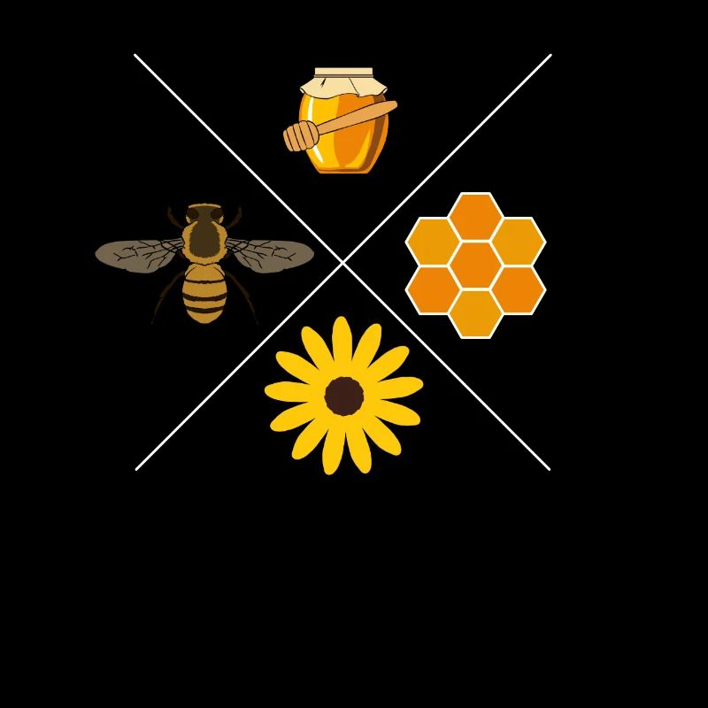 Imker Bienen Geschenk Honig Motiv