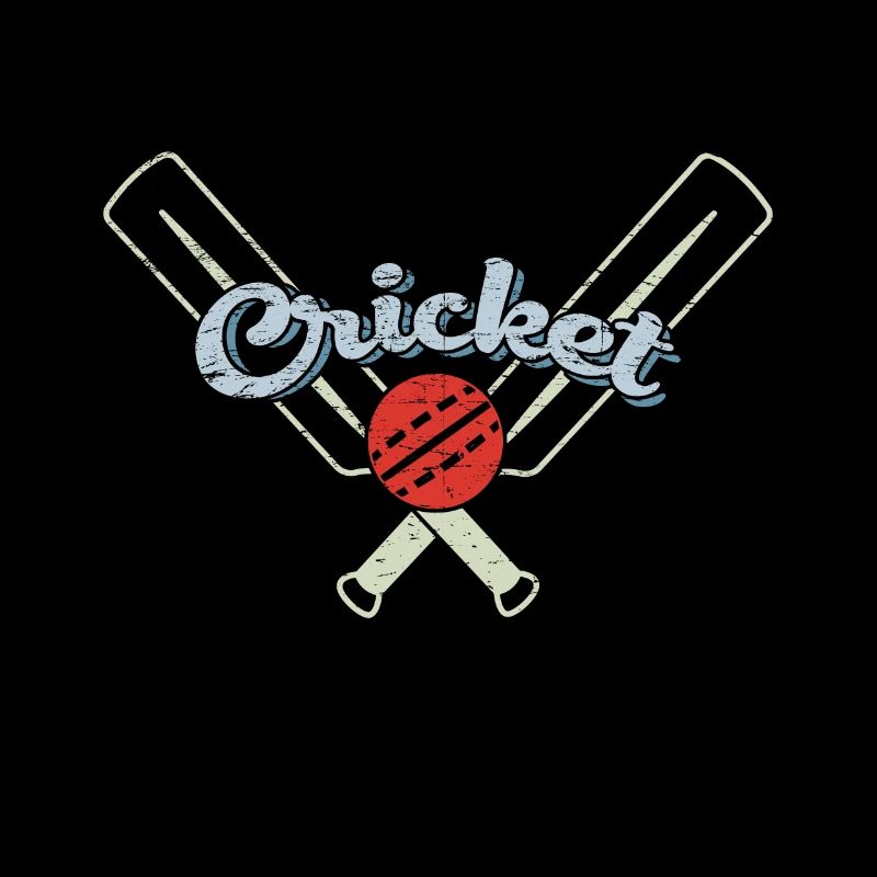 Deux battes de cricket croisées - cricket