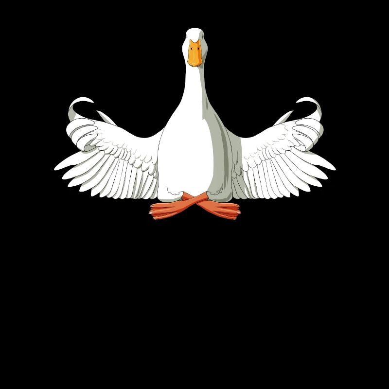 Meditierende Ente