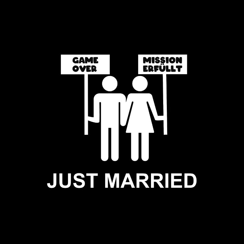 Just Married Funny Wedding