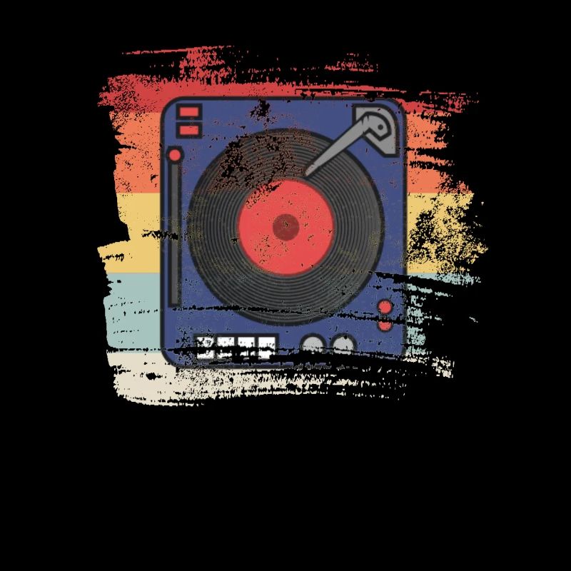 Retro 80s and 90s Record player