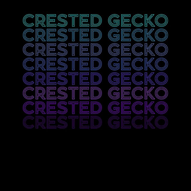 Gecko à crête rétro
