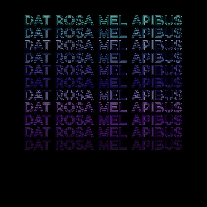 Dat Rosa Mel Apibus Rosenkreuzer-Emblem Retro