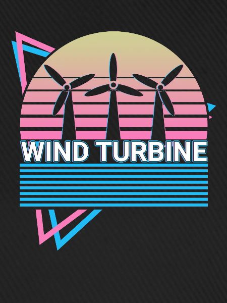 Wind Turbine Retro Gift