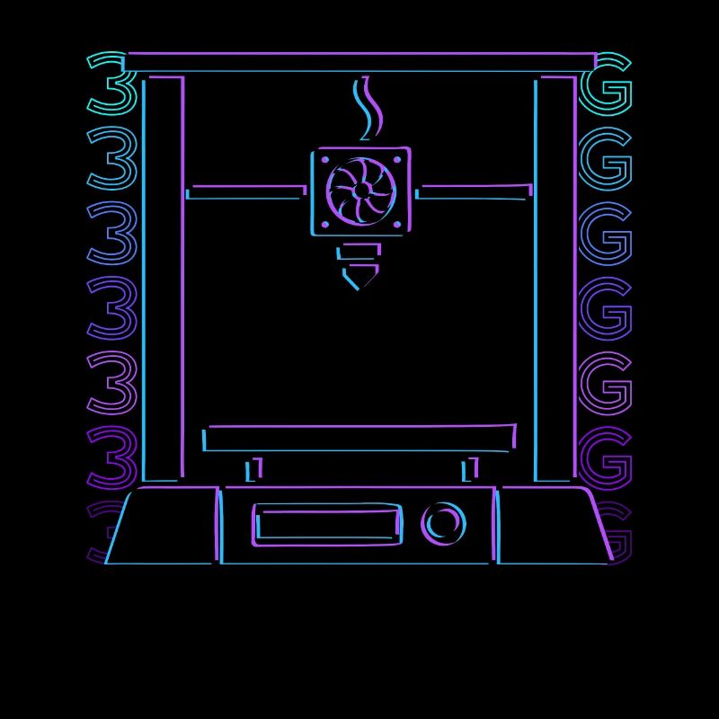 3D Printing 3D Printer Retro Gift