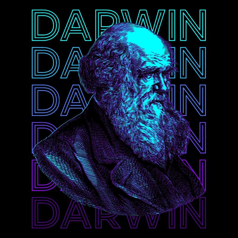 Charles Darwin Théorie de l’évolution Retro Gift