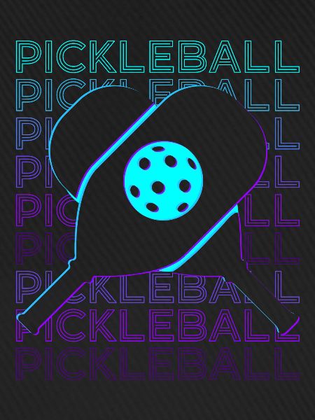 Pickleball Player Retro
