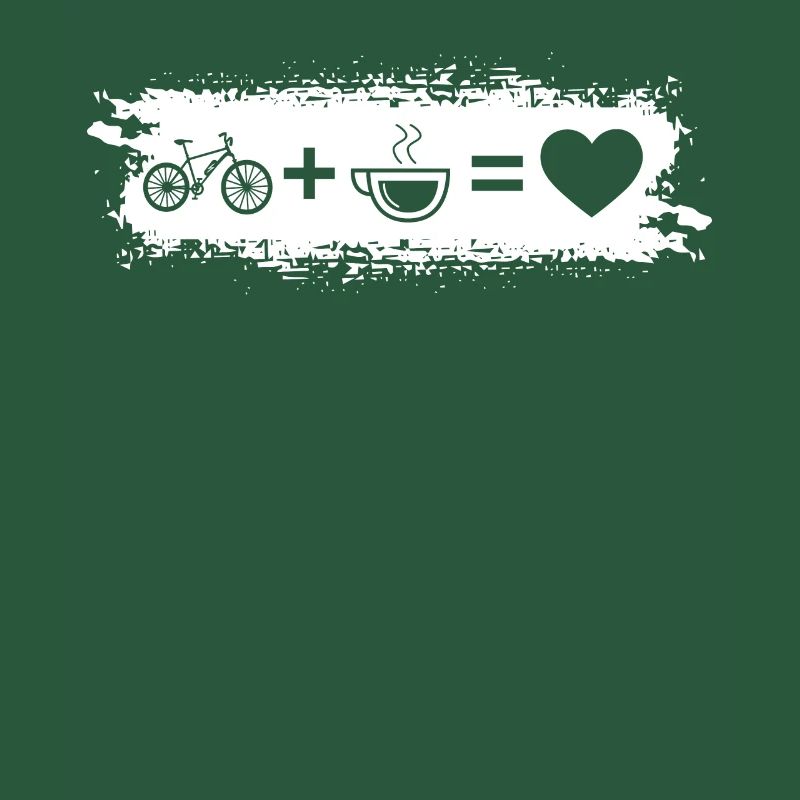 Grunge Rectangle - Herz - Kaffee - E-Bike -
