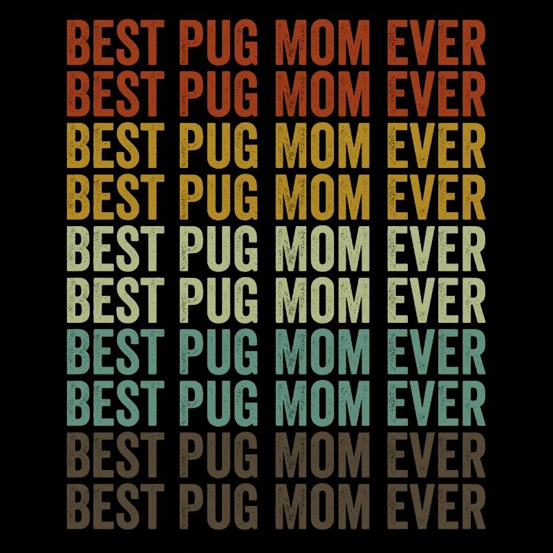 Beste Mops-Mutter aller Zeiten Mops-Mutter Mops-Hu