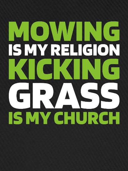 Lawn mower mowing