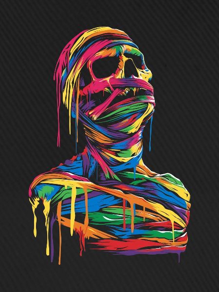 Mummy Halloween Pop Art