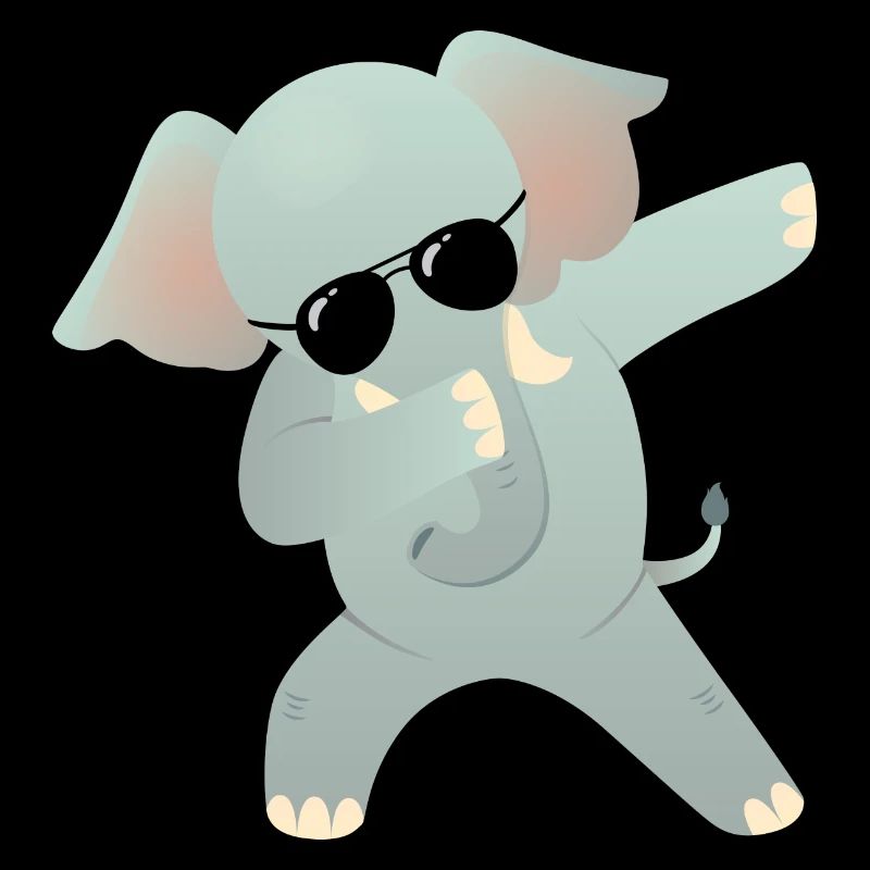 Dabbing Elephant Dab With Sunglasses - Cool Gift