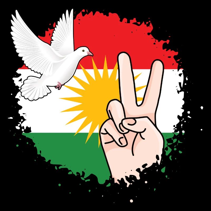 Kurdistan Flag Peace Kurdish Kurdish Gift