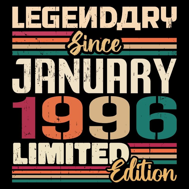 Geburtstagsgeschenk Geboren Im Januar 1996 - 1996