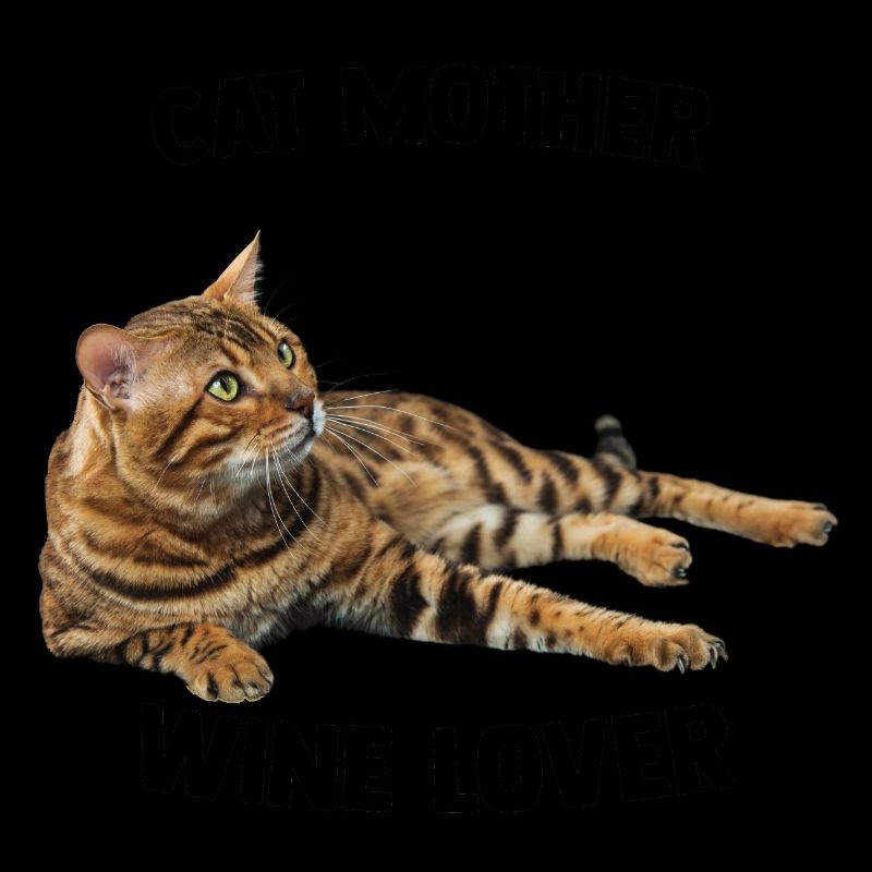 Katzen Mama Mutter Wein