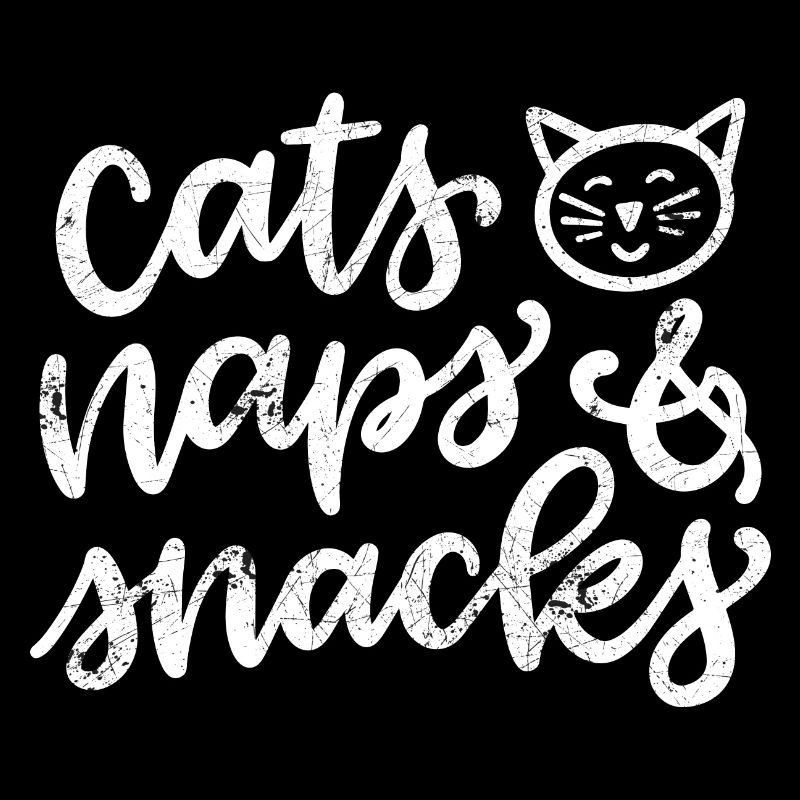KATZEN NICKERCHEN SCHLAFEN SNACKS SÜß SPRUCH MOTIV