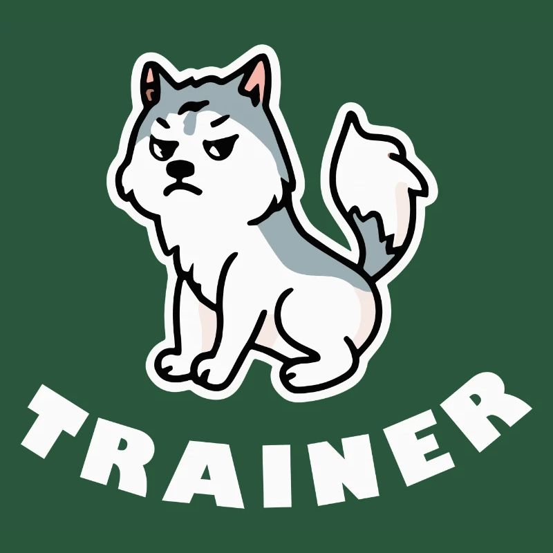 Husky trainer Grumpy dog Malamute