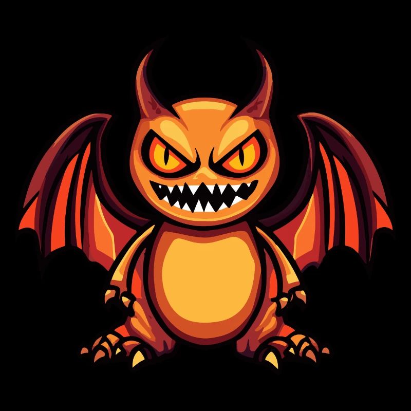 Drache Halloween Comic Lustig
