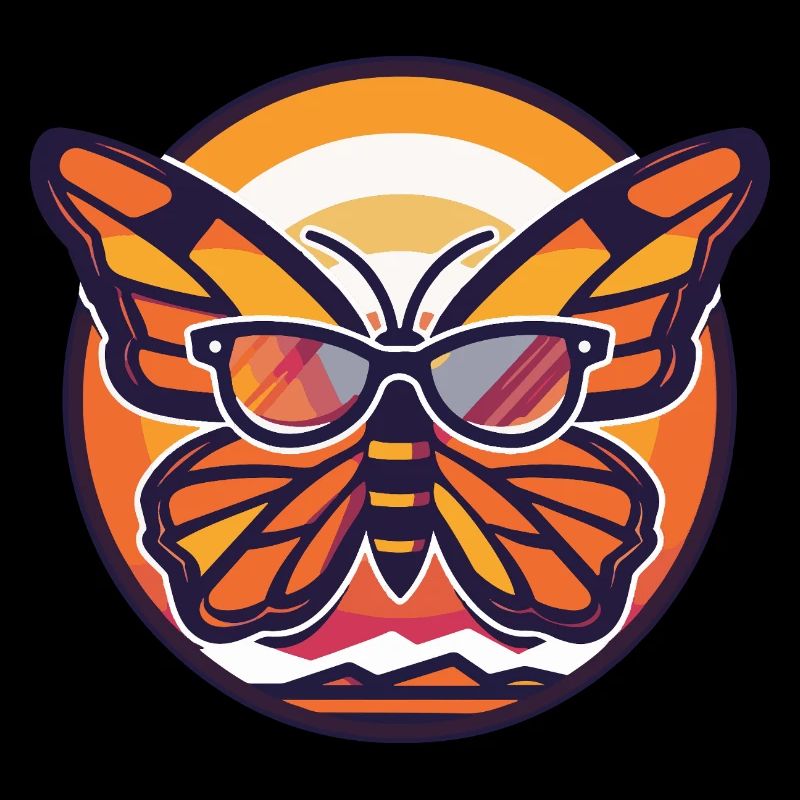 Papillon Bande dessinée cool