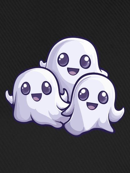 Ghosts Halloween Cute Comic