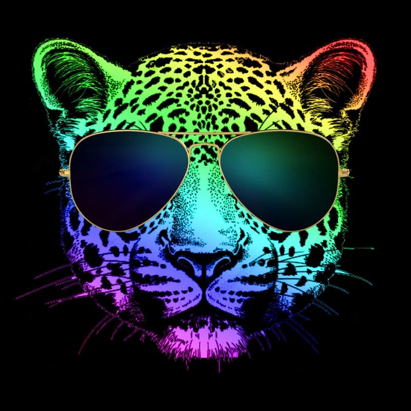 Regenbogen-Gepard