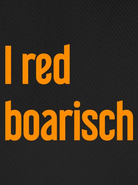 I red boarisch