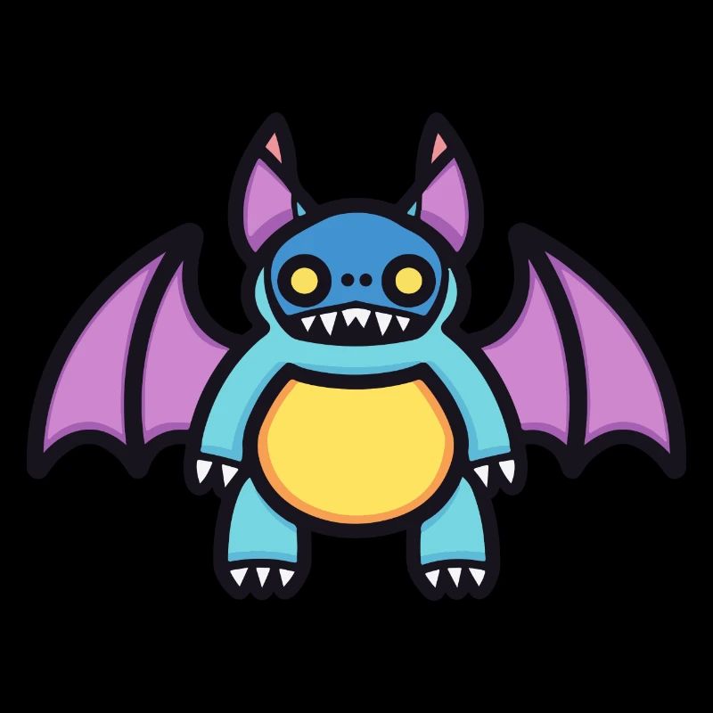 Fledermaus Halloween Comic Lustig