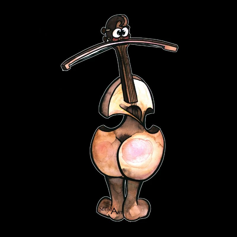 Butt violin without writing
