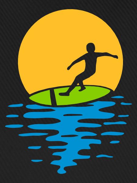 Evening Sun Surfer