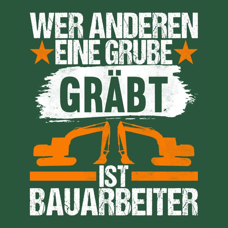 Baustelle Bagger Baggerfahrer
