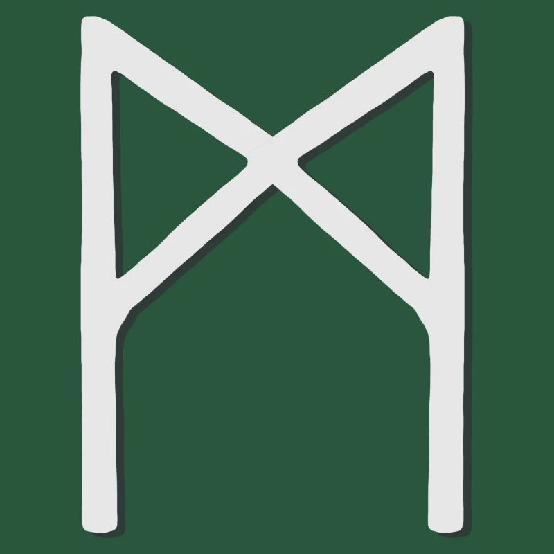 Futhark Alphabet runique Mannaz