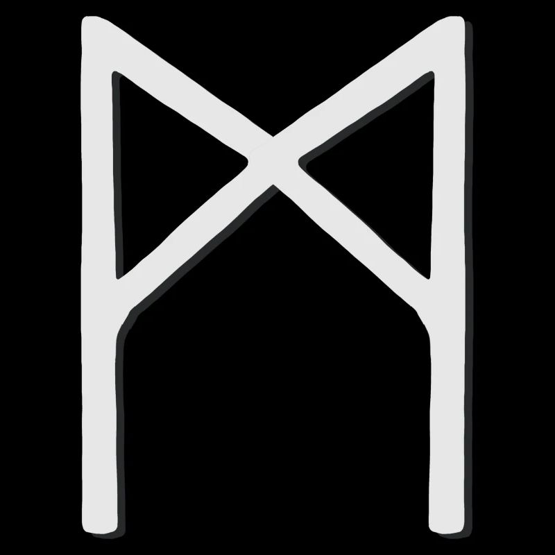 Futhark Alphabet runique Mannaz