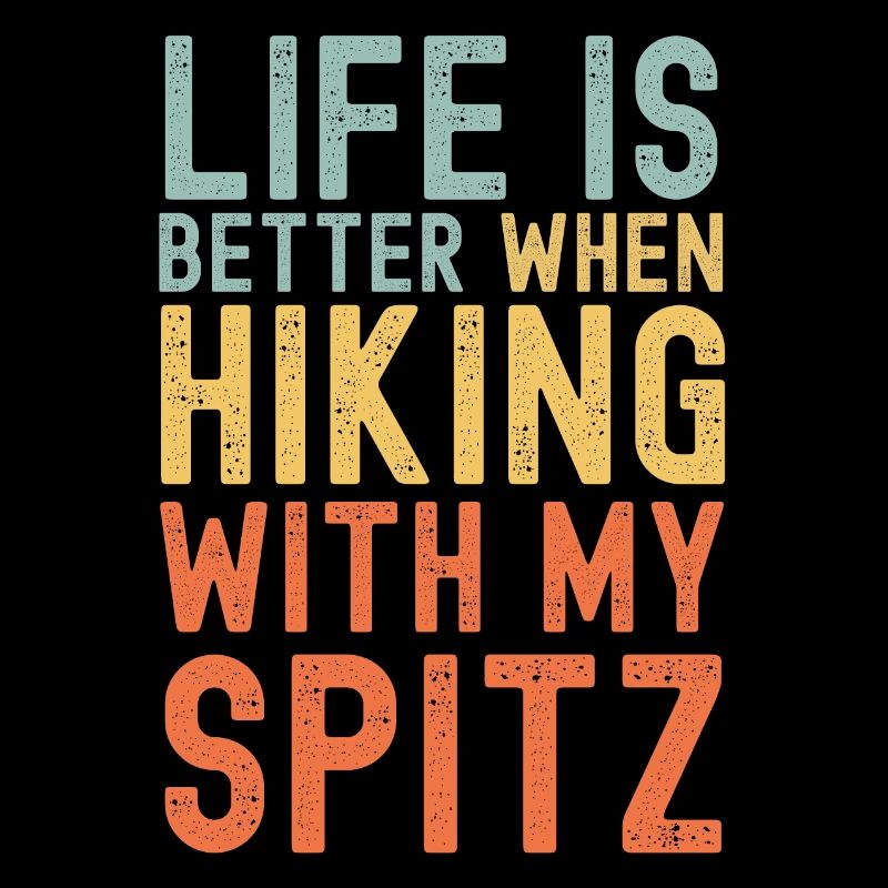Spitz Wanderhund retro