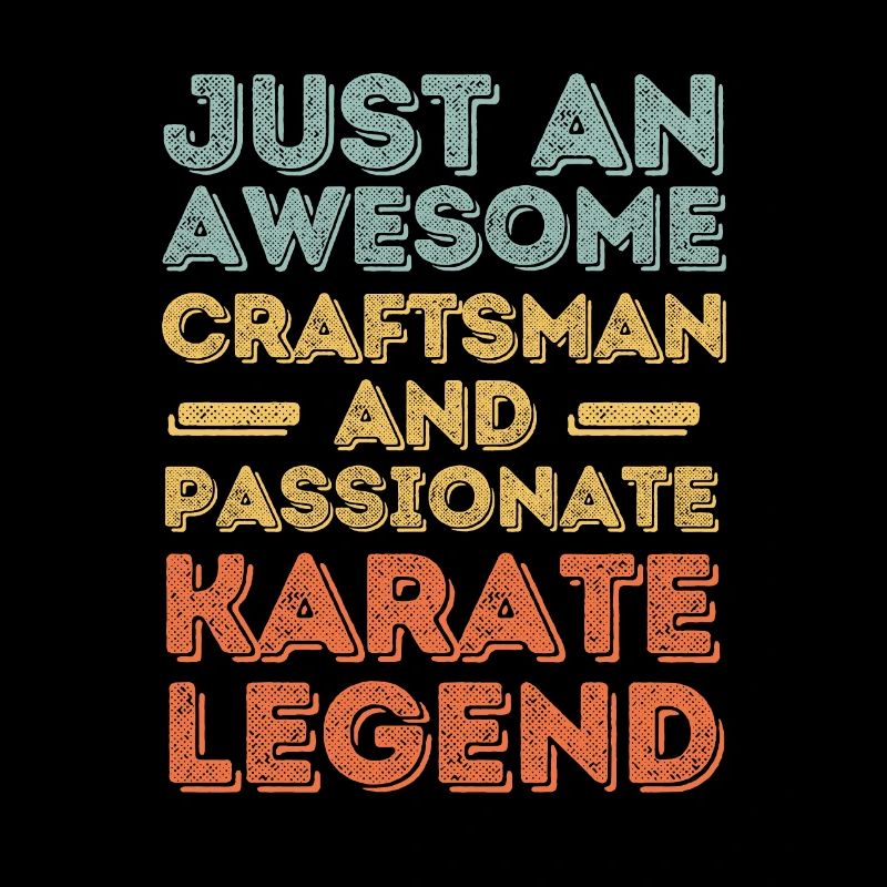 Handwerker Karate retro