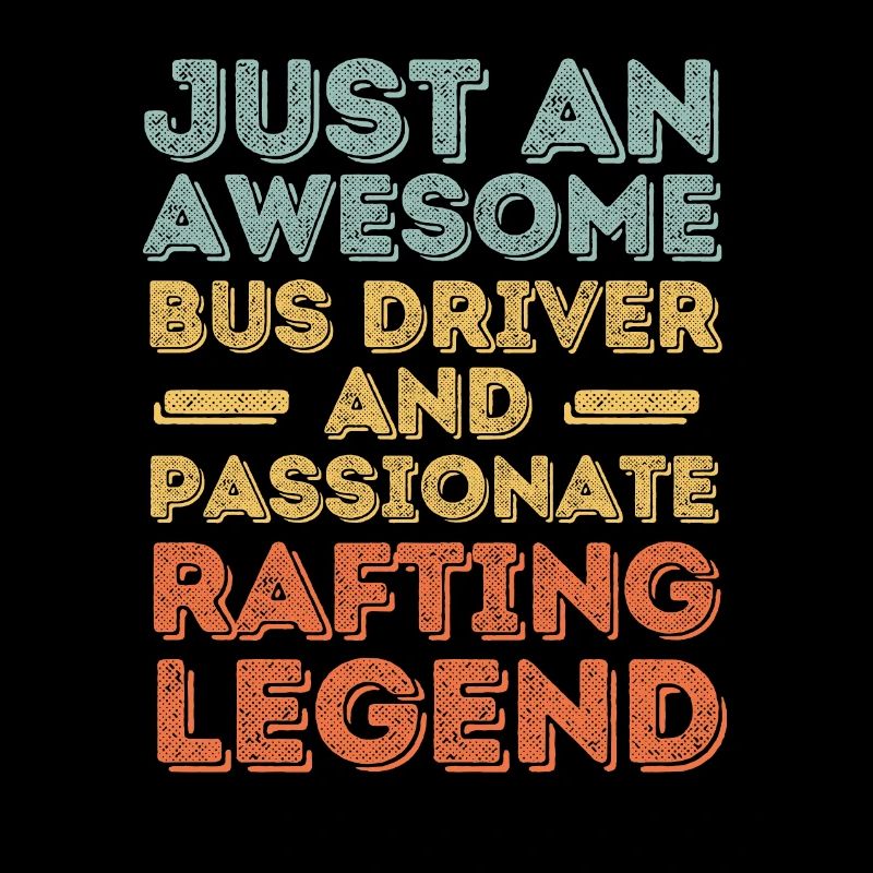 Busfahrer Rafting retro