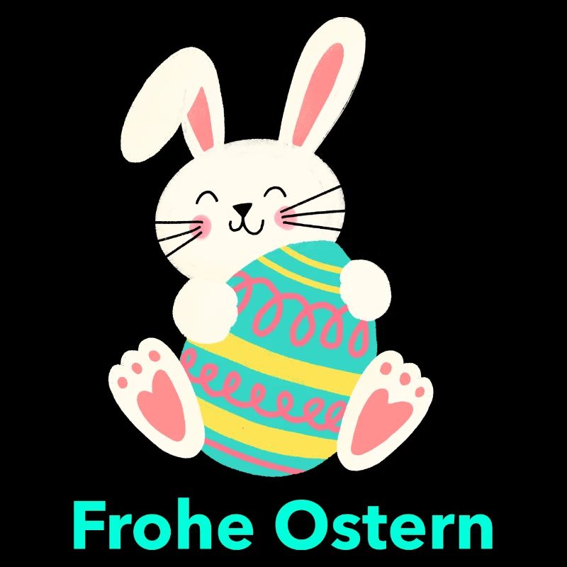 Frohe Ostern mit Osterhase