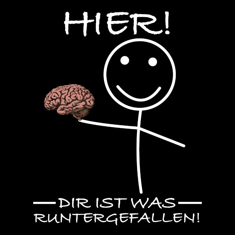Dir ist was runtergefallen | Gehirn Strichmännchen
