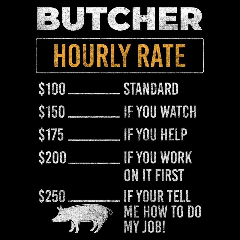 Butcher grilling work