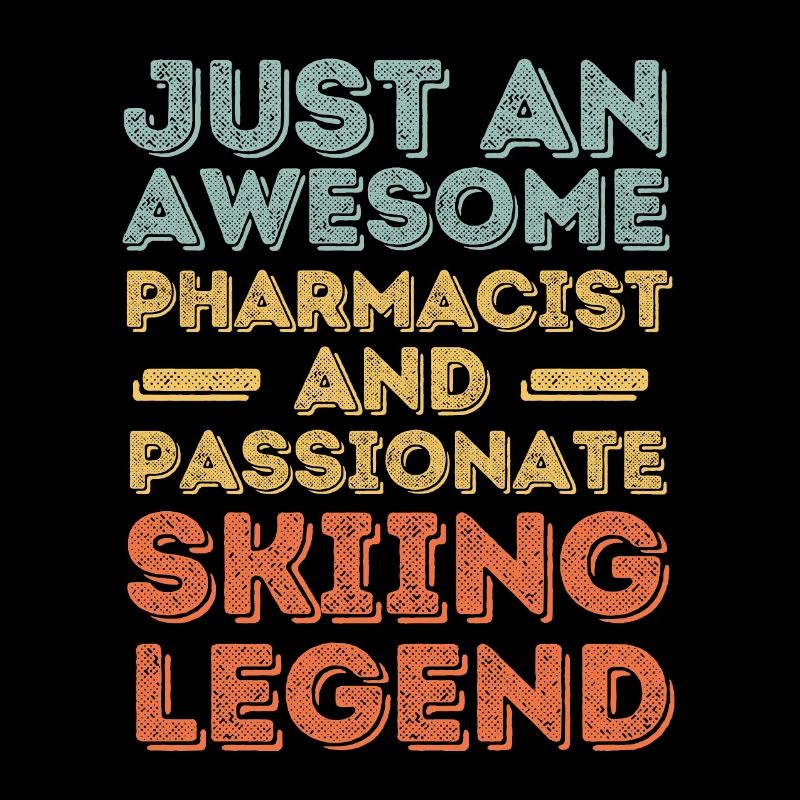 Pharmacist Skiing legend retro
