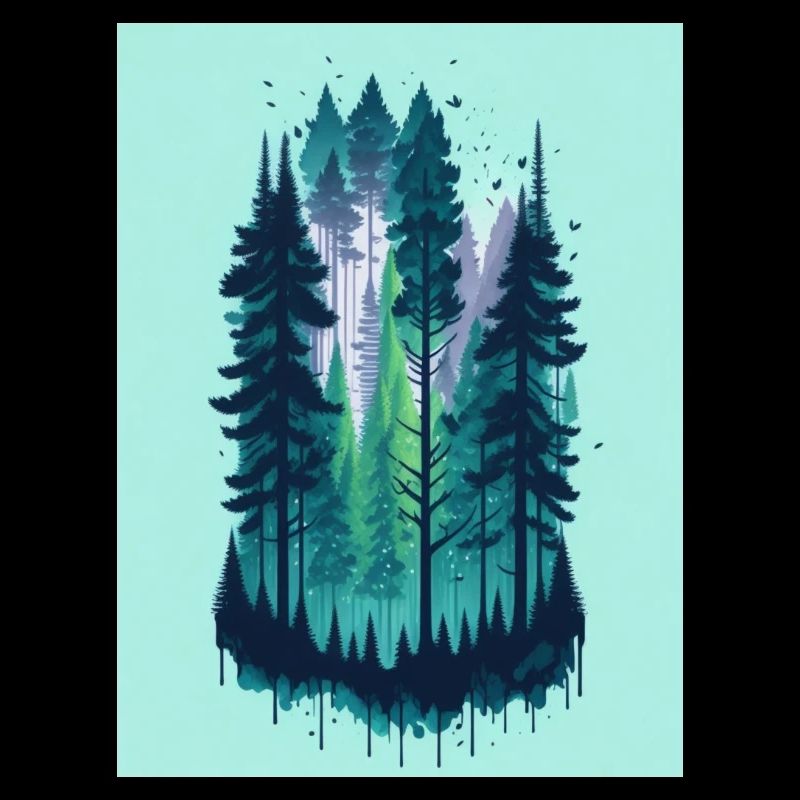 pine forest landscape