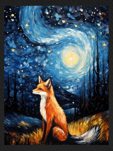 fuchs, Sternennacht, Van Gogh, Style