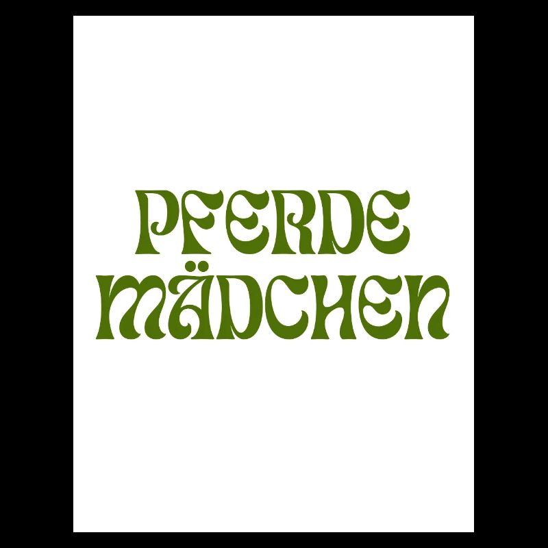PFERDEMÄDCHEN Retro-Design