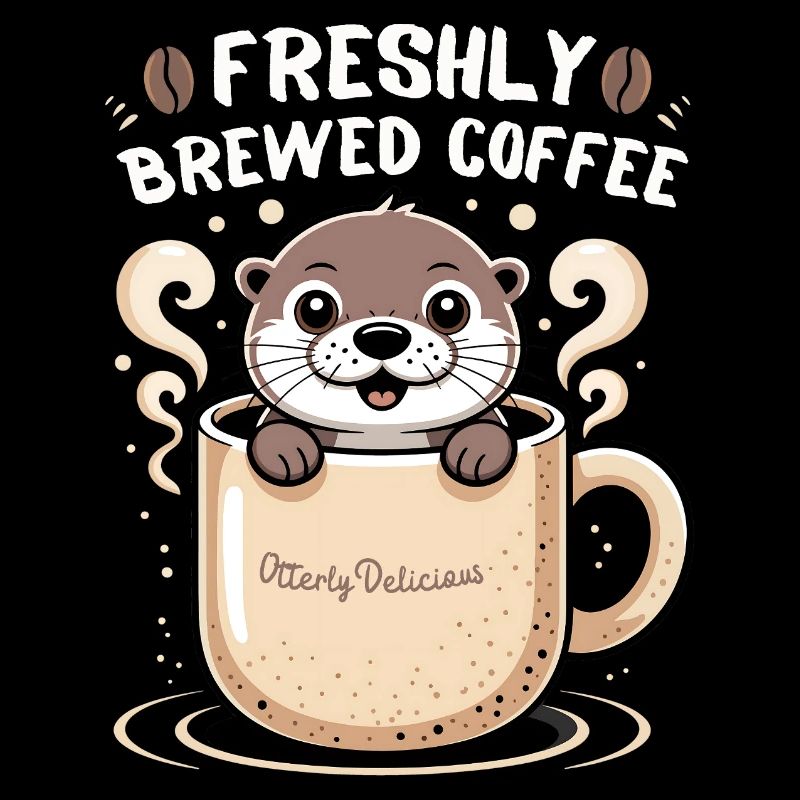 Adorable Otter Freshly Brewed Coffee Mug