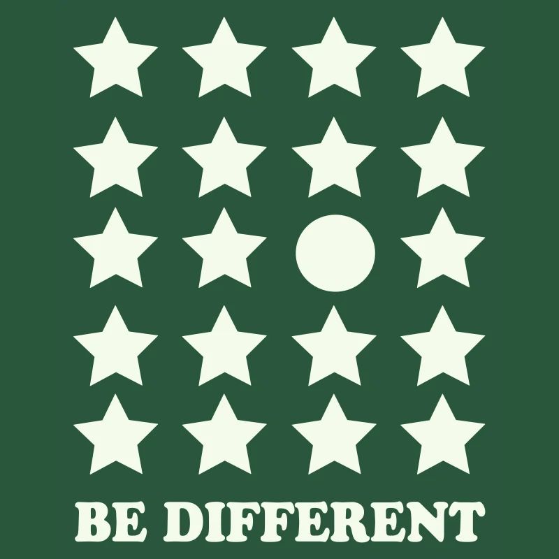 Be Different Star Grid Circle